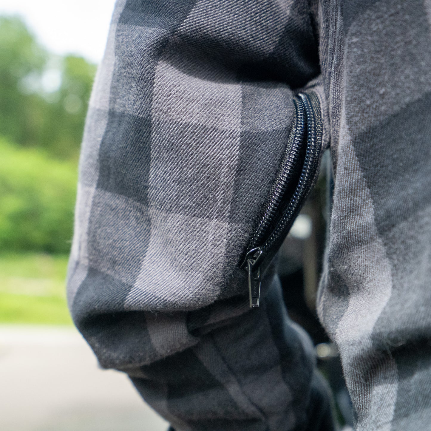 Kevlar Flannelhemd Grey / Black